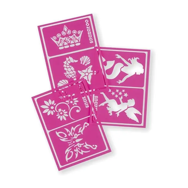 Set 6 Sabloane Pictura pe Fata Fantasy, Snazaroo