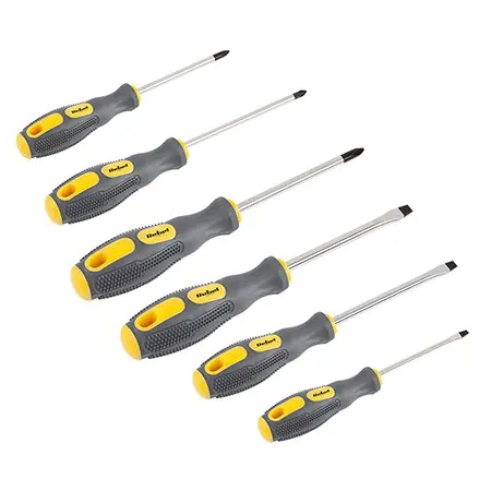 Set 6 șurubelnițe crom-vanadiu cu vârf magnetic Rebel RB-1108