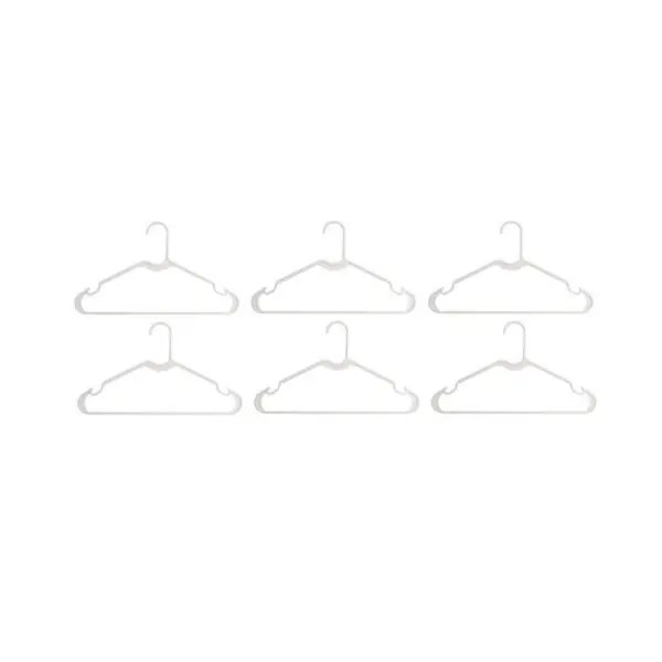 Set 6 Umerase pentru Haine, 40.50 x 23 x 0.60 cm, din Plastic, Grunberg