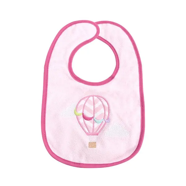 Set 7 bavete bumbac si peva 30 x 19 cm inchidere cu banda velcro fetite