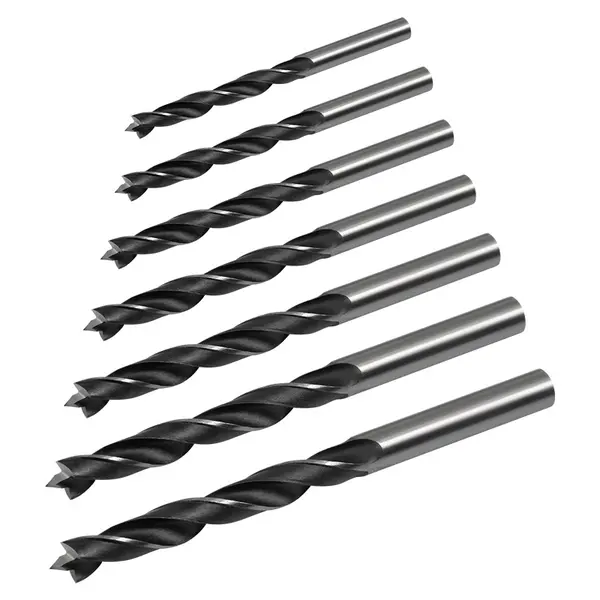 Set 7 burghie lemn 3-10mm Rebel RB-1123