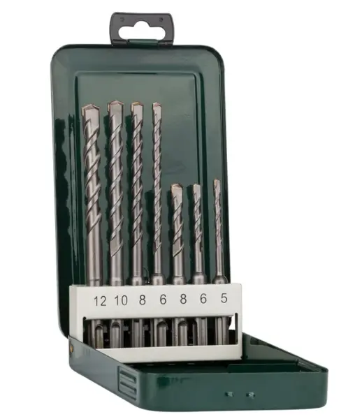 Set 7 Burghii pentru beton dimensiuni de la 5 la 12 mm