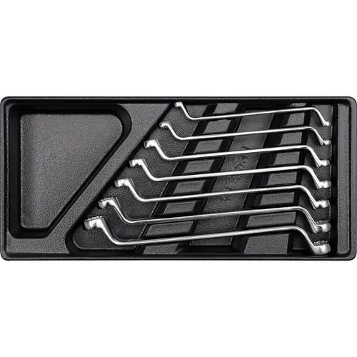 Set 7 chei inelare Yato YT-5533, 6-19 mm, Argintiu/Negru
