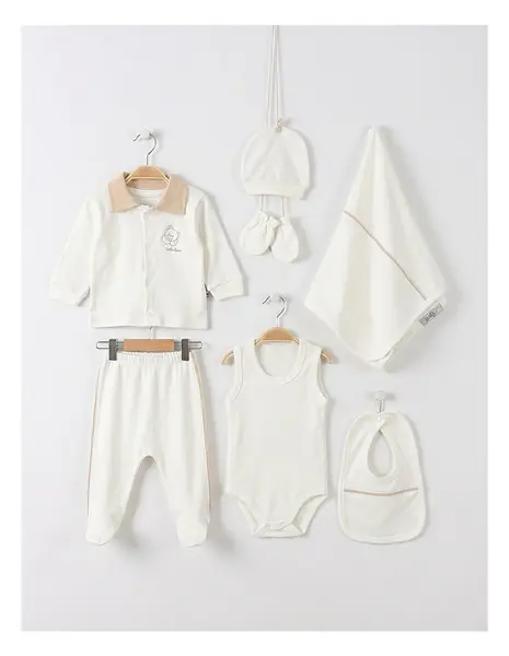 Set 7 piese, Cute Bear, alb