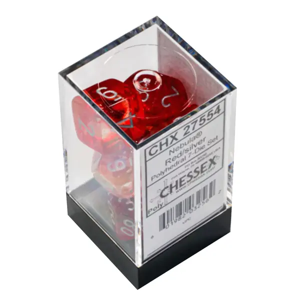 Set 7 Zaruri Chessex - Nebula Luminary - Rosu/Argintiu