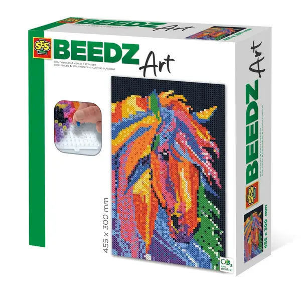 Set 7000 margele de calcat Beedz Art cu accesorii incluse - Cal fantasy,+8 ani
