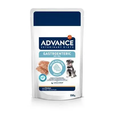 Set 8 buc x 150 gr Hrana dietetica pentru caini Advance Gastroenteric