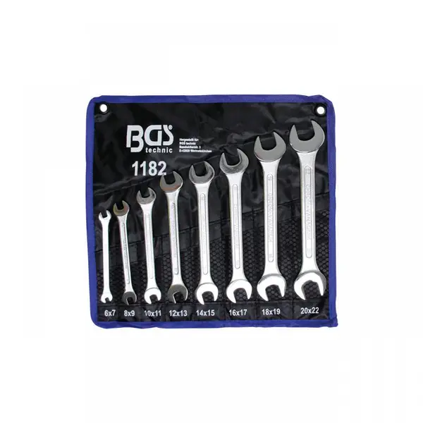 SET 8 CHEI DUBLE 6x7 - 20x22 mm, etui * BG-1182