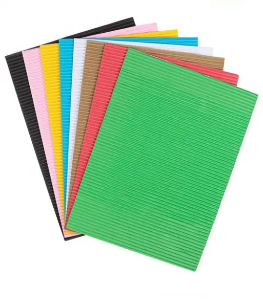 Set 8 foi carton ondulat pentru activitati crafts
