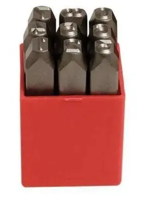 Set 9 poansoane cifre 10 mm