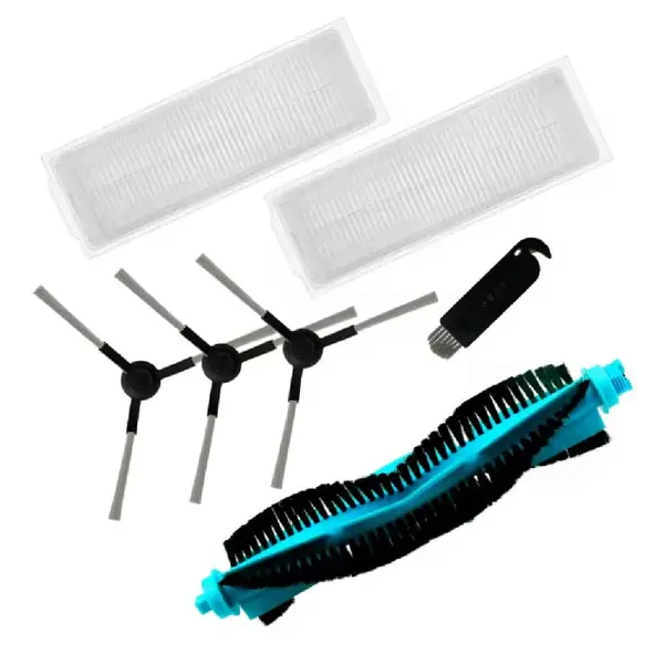 Set accesorii PAA-home®, compatibil cu aspiratoarele Xiaomi Viomi V2/ V3, / V2 PRO/ V3 PRO/ 2 filtre, 3 perii laterale, 1 perie centrala, 1 unealta cu