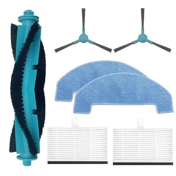 Set accesorii PAA-home, compatibile cu aspiratoarele Proscenic Q8/Q8 Max, continut: 2 lavete, 2 filtre, 2 perii laterale , 1 peri centrala
