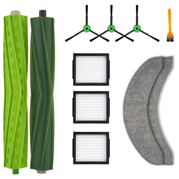 Set accesorii PAA-home® compatibile cu aspiratorul robot iRobot Roomba Combo j7/j7+(j7 Plus)/j9/j9+(j9 Plus), 2 perii centrale, 3 perii laterale, 3 fi