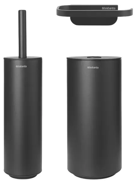 Set accesorii pentru toaletă Brabantia - MindSet Mineral Infinite Grey N, 3 piese