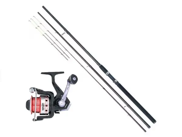 Set Accesorii pescuit > Nada si momeli cu lanseta delta si mulineta Baracuda Hurricane 40