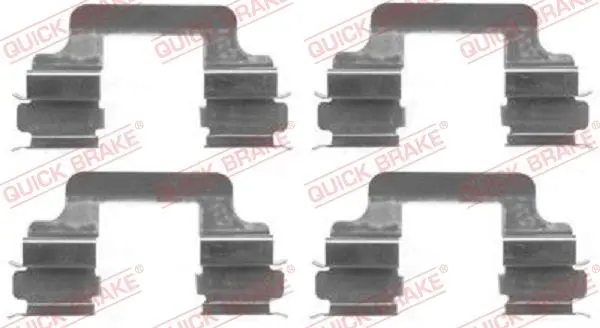 Set accesorii, placute frana QUICK BRAKE 109-1610