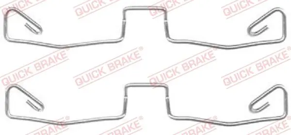 Set accesorii, placute frana QUICK BRAKE 109-1633