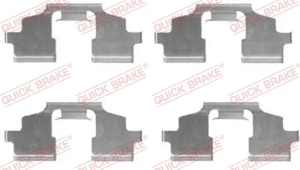 Set accesorii, placute frana QUICK BRAKE 109-1675
