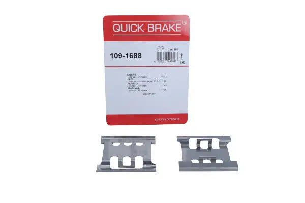 Set accesorii, placute frana QUICK BRAKE 109-1688