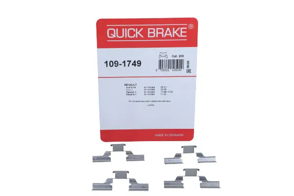 Set accesorii, placute frana QUICK BRAKE 109-1749