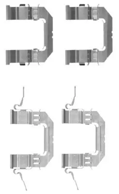Set accesorii, placute frana TEXTAR 82507500