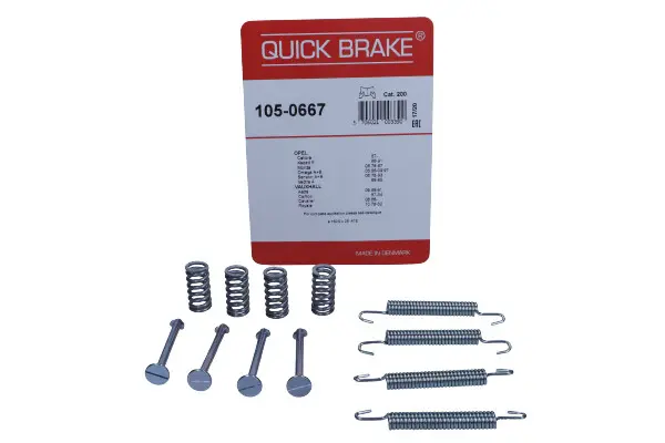 set accesorii, saboti frana parcare QUICK BRAKE 105-0667