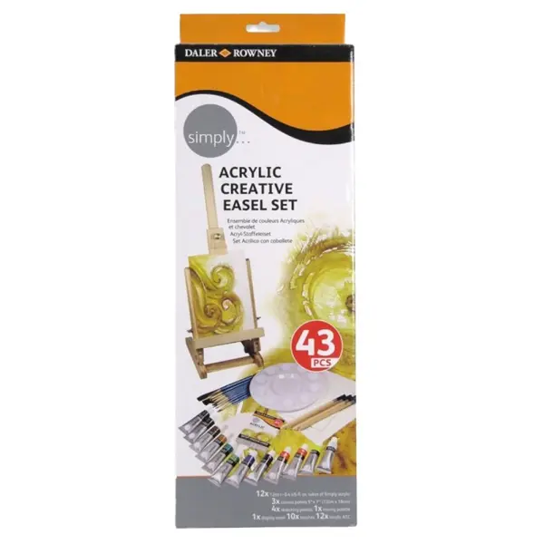 Set acrilic si sevalet Simply Daler Rowney