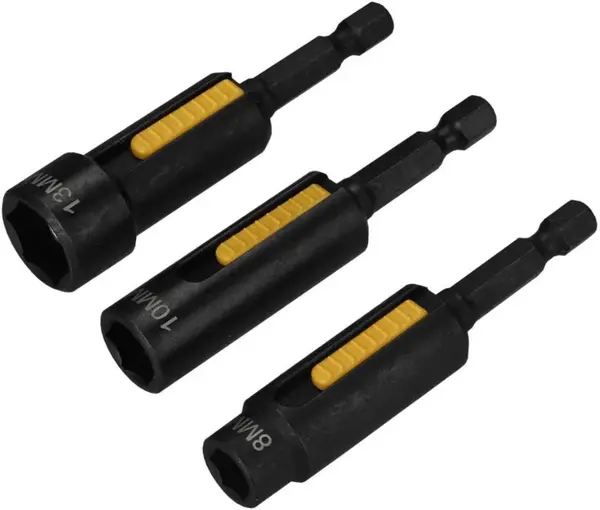Set adaptoare magnetice DeWALT - DT7460, 8-13 mm, 1/4", 3 buc