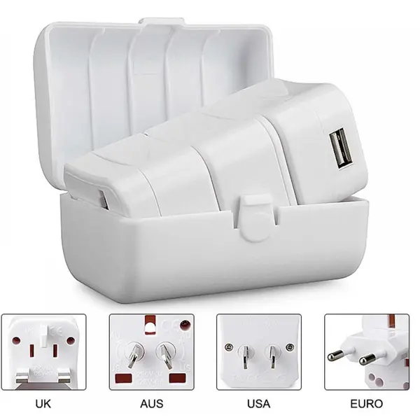 Set adaptor universal cu USB, Well ADAPT-PLUG-UNIV/USB/WE-WL