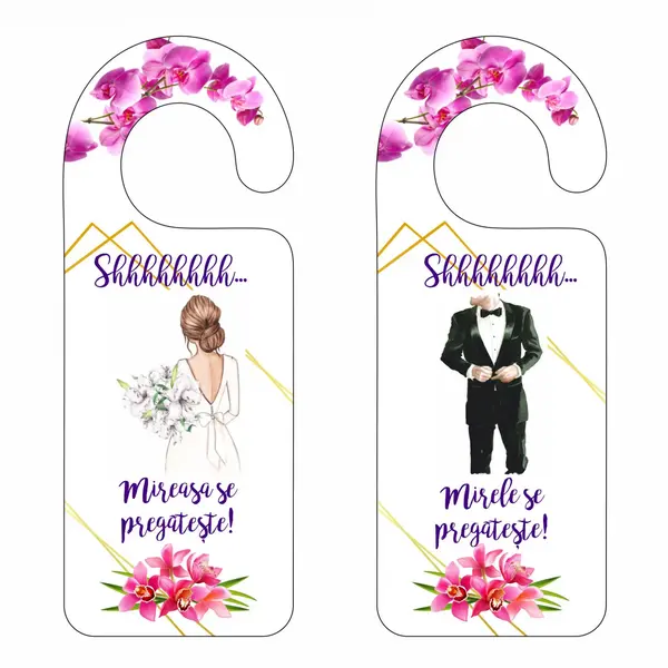 Set Agatatori decorative pentru usa AU1