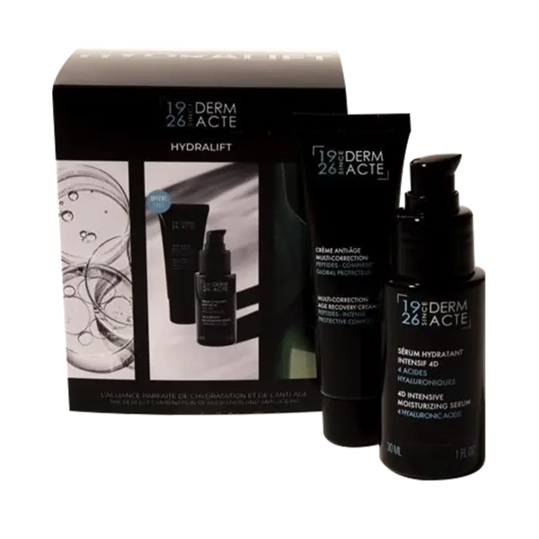 Set anti-aging hidratant cu ser 4D + crema Academie Derm Acte Coffret HydraLift 2 x 30ml