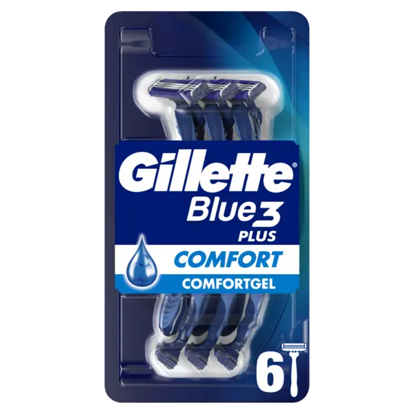 Set aparate de ras de unica folosinta Blue3 Comfort, 6 bucati, Gillette