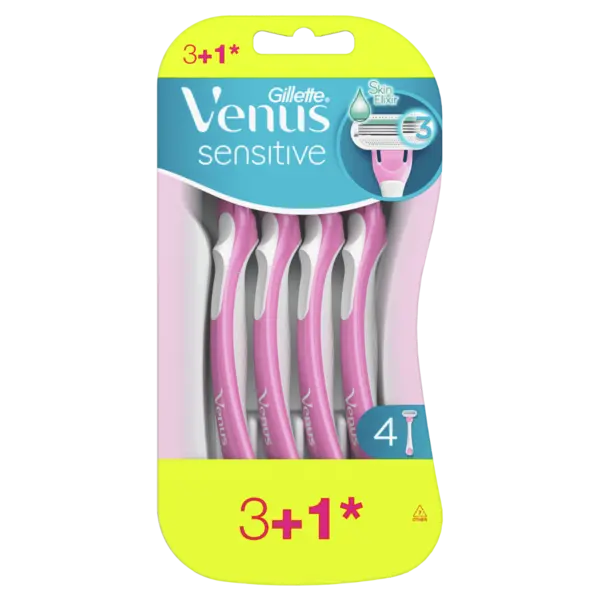 Set aparate de ras de unica folosinta Venus Sensitive, 4 bucati, Gillette