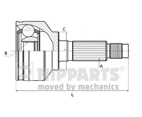 Set articulatie, planetara NIPPARTS N2823032