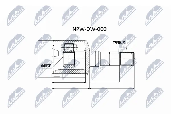 Set articulatie, planetara NTY NPW-DW-000