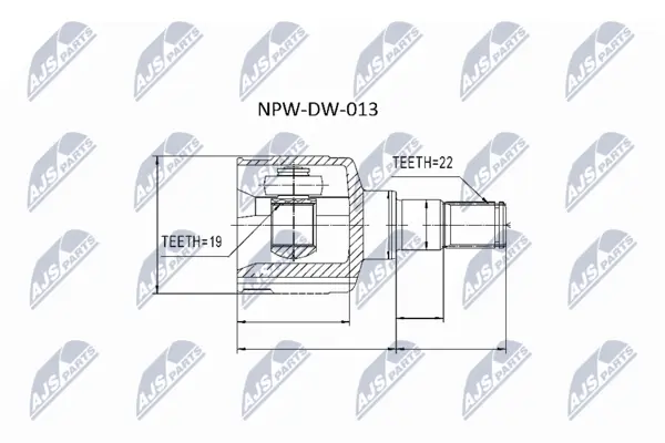 Set articulatie, planetara NTY NPW-DW-013