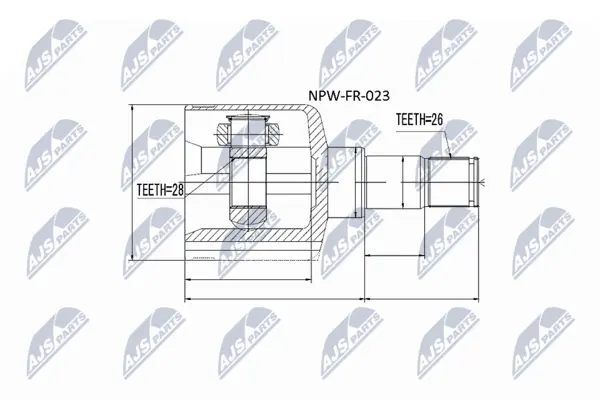 Set articulatie, planetara NTY NPW-FR-023