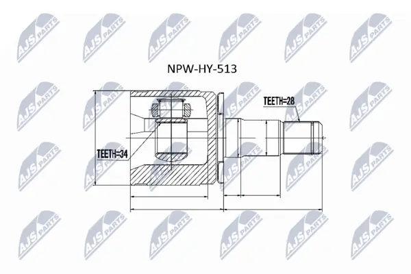 Set articulatie, planetara NTY NPW-HY-513