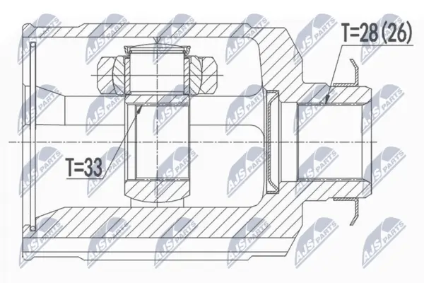 Set articulatie, planetara NTY NPW-HY-544