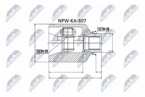 Set articulatie, planetara NTY NPW-KA-307