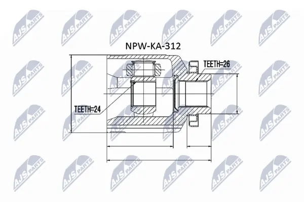 Set articulatie, planetara NTY NPW-KA-312