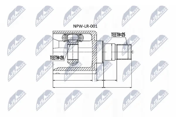 Set articulatie, planetara NTY NPW-LR-001