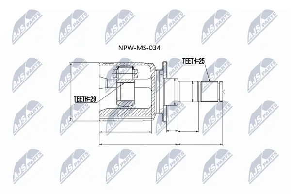 Set articulatie, planetara NTY NPW-MS-034