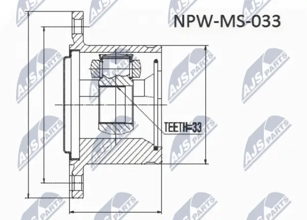 Set articulatie, planetara NTY NPW-MS-054