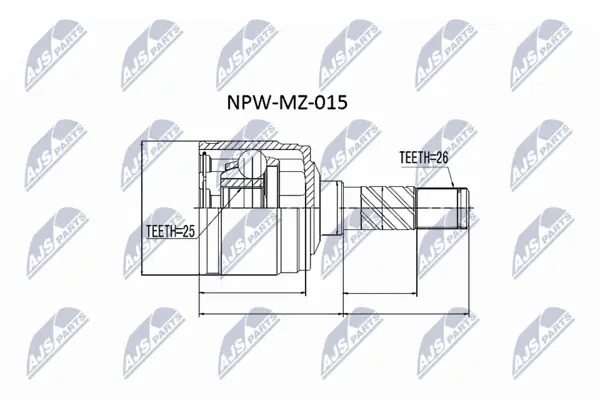 Set articulatie, planetara NTY NPW-MZ-015