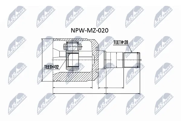 Set articulatie, planetara NTY NPW-MZ-020