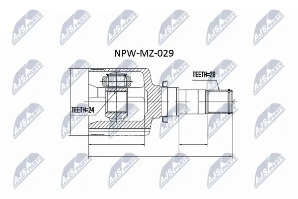 Set articulatie, planetara NTY NPW-MZ-029