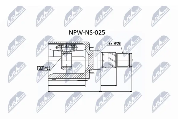 Set articulatie, planetara NTY NPW-NS-025