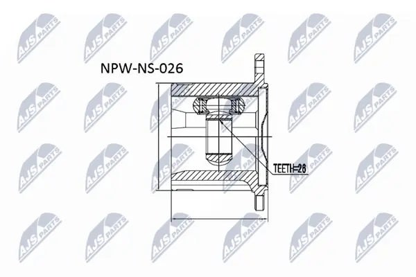 Set articulatie, planetara NTY NPW-NS-026