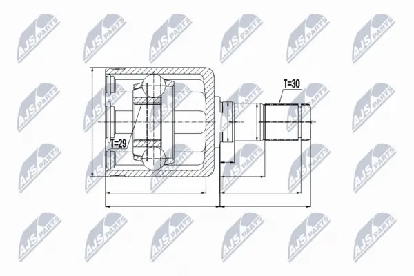 Set articulatie, planetara NTY NPW-NS-050